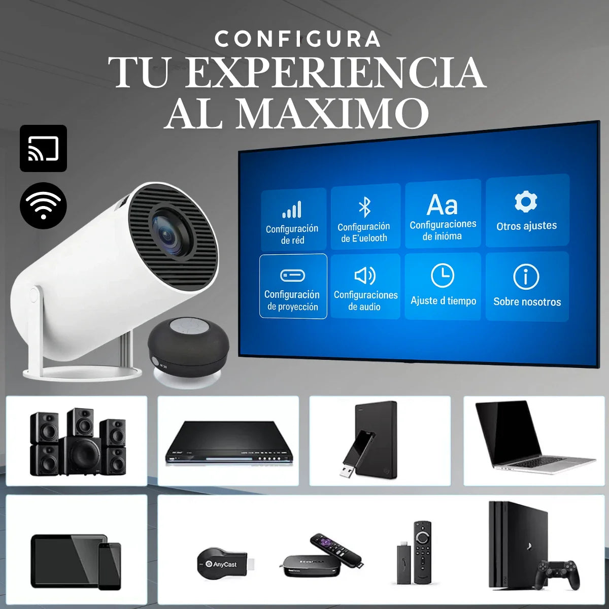 🎥PROYECTOR FULL IMAGEN PRO + PARLANTE PORTATIL🔊
