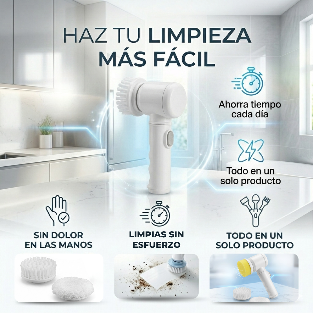 🧼CEPILLO AUTOMATICO 3 en 1 | TURBOLIMPIO PRO✨